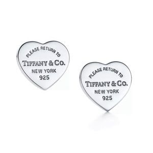 Tiffany Heart Tag Earrings 
